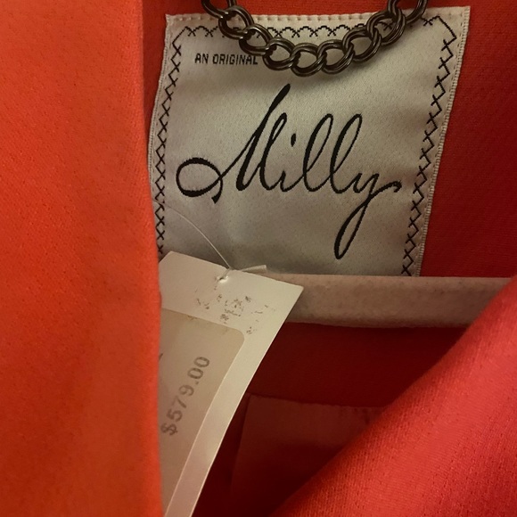 Blair Waldorf Milly Pink Irene Coat 2 - Picture 5 of 7